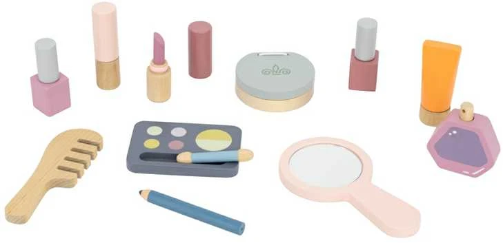 Viga Toys Medinis makiažo rinkinys kosmetikos krepšys