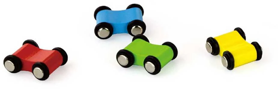 Viga Toys Viga medinė automobilių trasa City 4 automobiliai