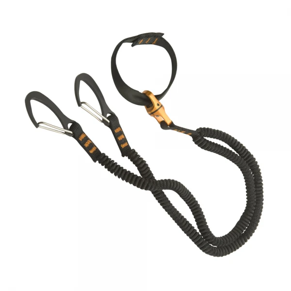 Black Diamond JAV Ledo įrankių dirželiai Juodas Diamond Spinner Leash