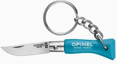 Opinel Colorama 02 Inox raktų pakabuko peilis, mėlynas