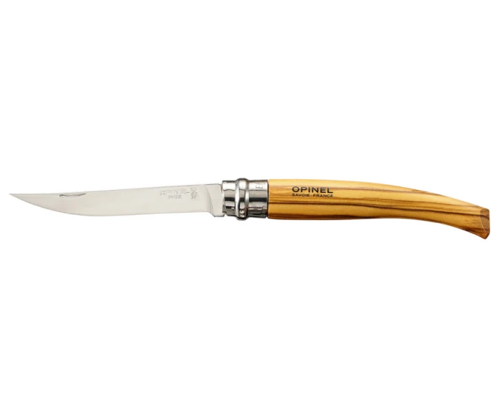 Opinel peilis Nr.10 plonais ašmenimis - alyvmedžio rankena