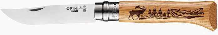 Peilis Opinel 8 Inox Oak Animal, elnias