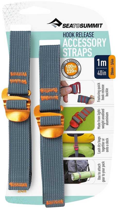Sea To Summit Priedas Straps with Hook Release, 20mm