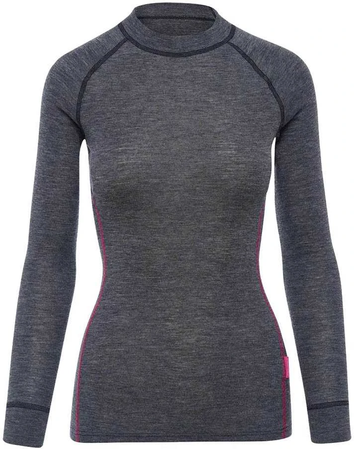 Moteriški termo marškinėliai Thermowave Merino Warm Active - Pilka - L
