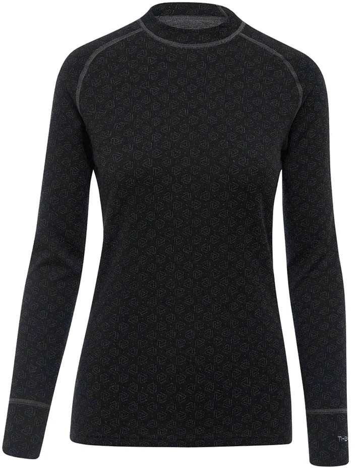 Moteriški termo marškinėliai Thermowave Merino Xtreme - Juoda - S