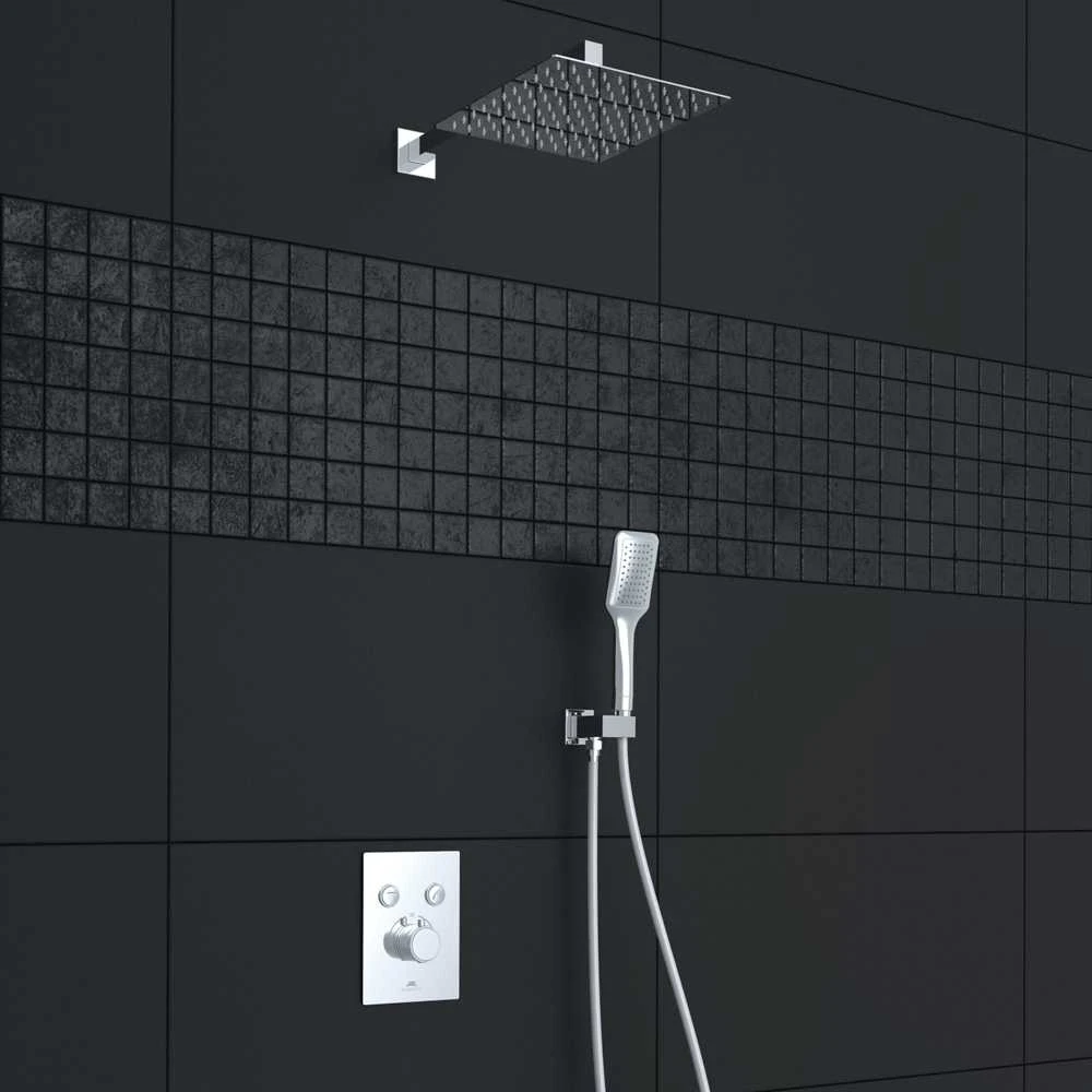 Potinkinė dušo sistema Rubineta THERMO-2F-OLO (SQ) - Chromas