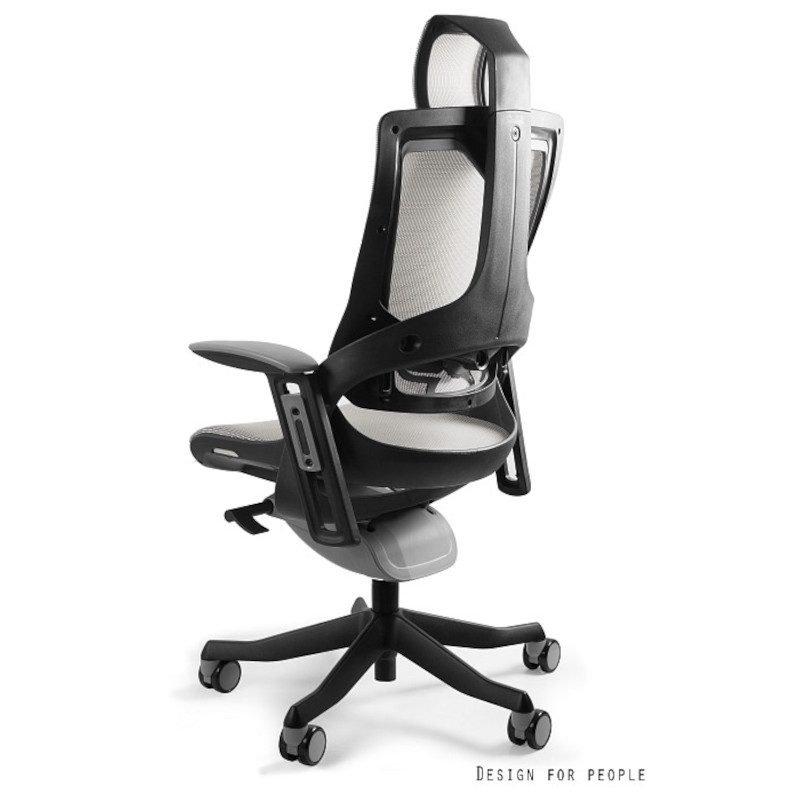 Unique Ergonomiška biuro kėdė su tinkleliu Wau 2 Mesh - Juoda/Snowy