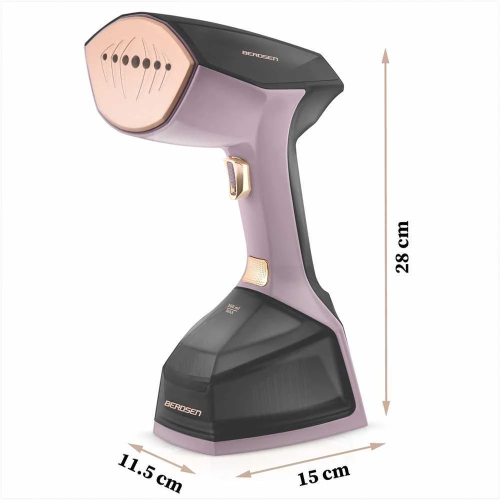 Berdsen Drabužių garintuvas, galingas 2000W, su didele 360ml talpykla, LCD ekranas, greitam raukšlių pašalinimui, kelioninis garintuvas, drabužių priežiūra