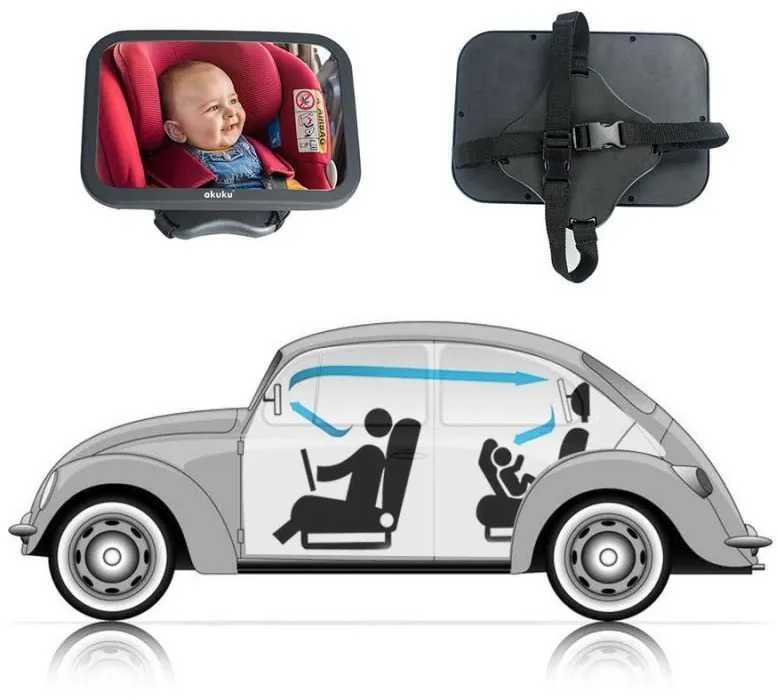 AKUKU autokėdutės veidrodis automobiliui, A0646