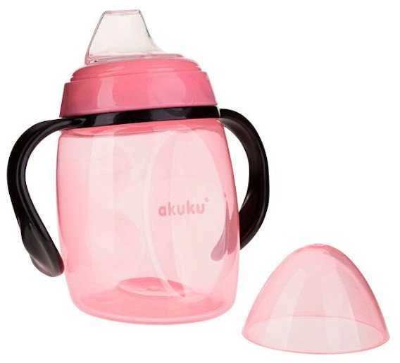 AKUKU neišsiliejanti gertuvė su dviem rankenėlėmis, 280 ml, A0429, Rožinis