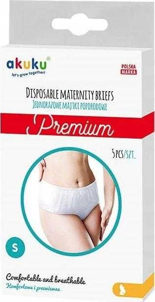 Akuku vienkartinės kelnaitės po gimdymo, Premium, Dydis S, 5 pcs, A0549
