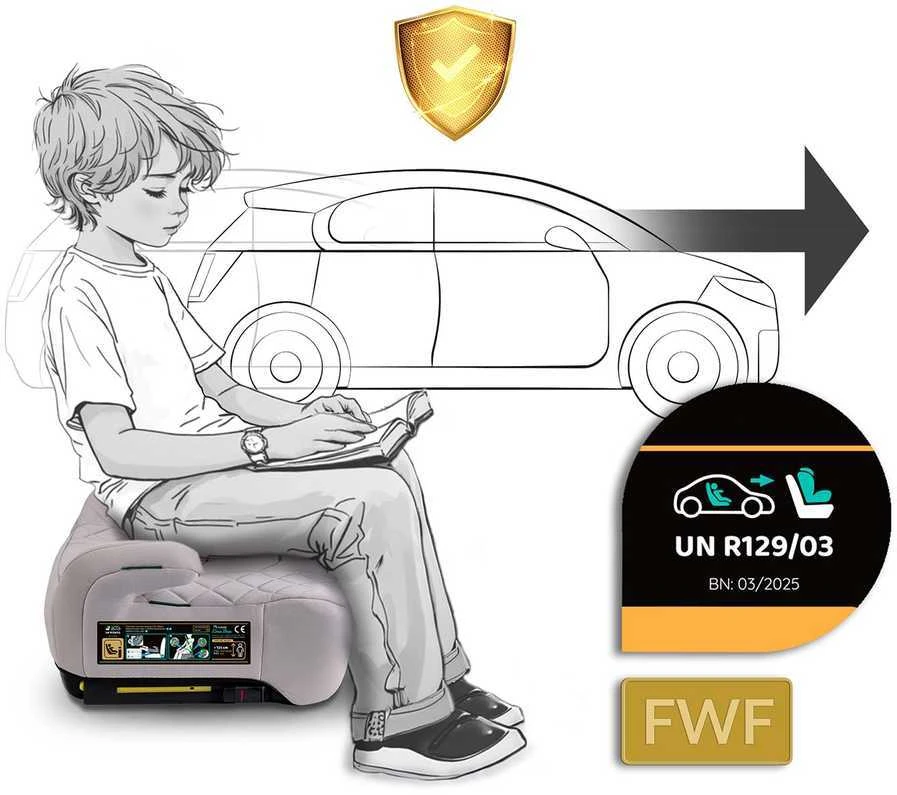 Automobilinė kėdutė, paaukštinimas Isofix 22–36 kg Louis Nukido 710202