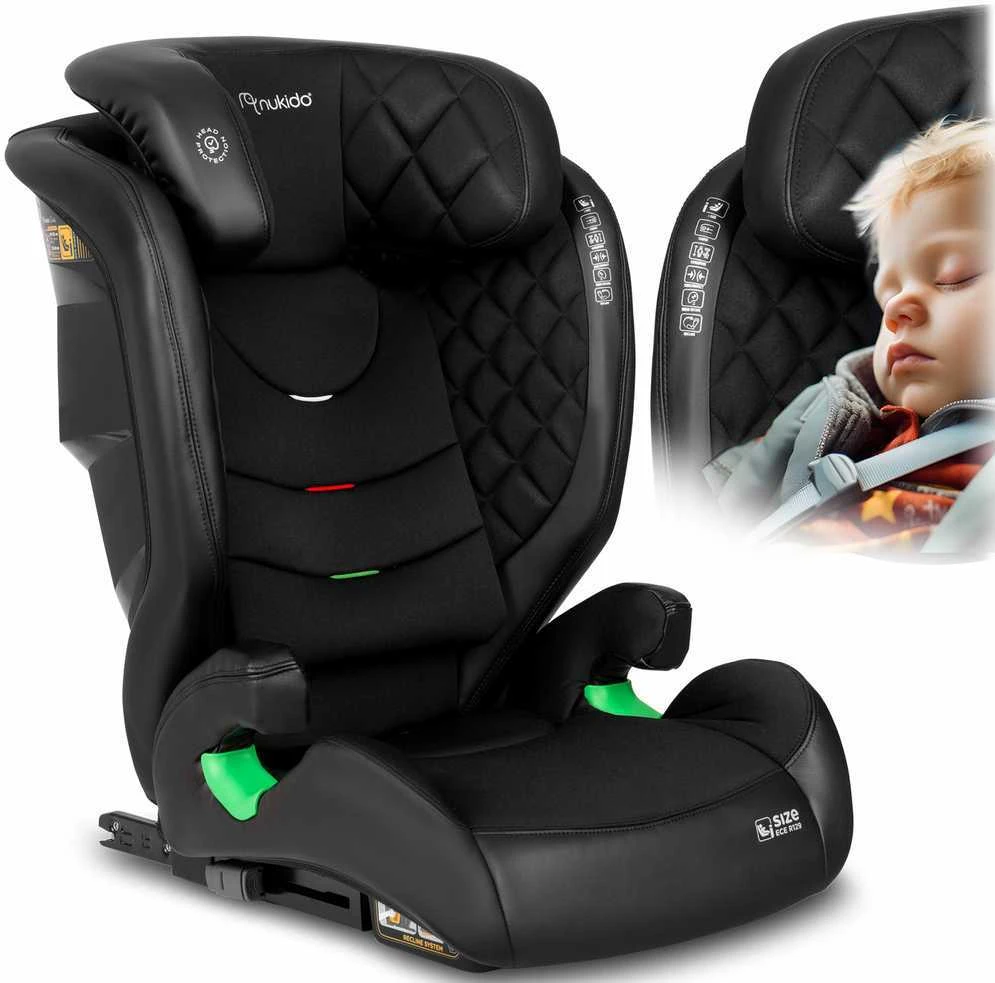 Automobilinė kėdutė Nukido Louis juoda 15-36 kg ISOFIX