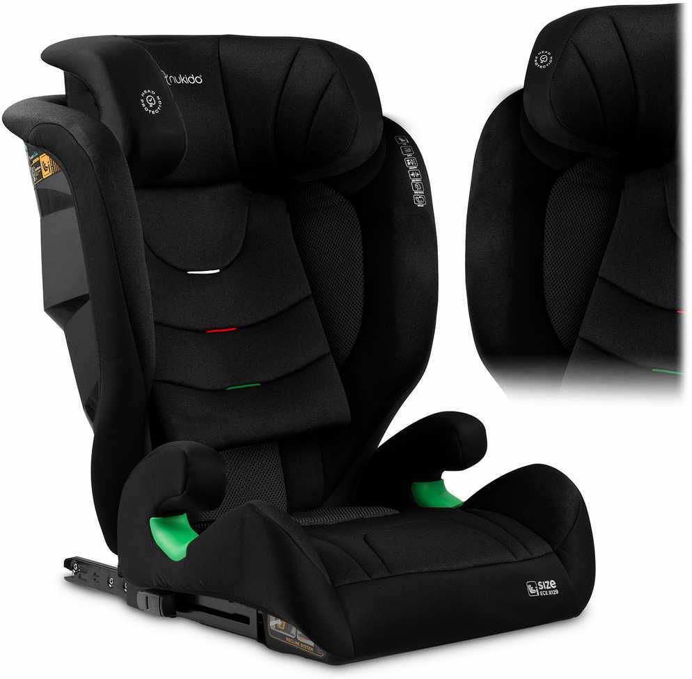 Automobilinė kėdutė Nukido Louis Soft juoda 15-36 kg ISOFIX
