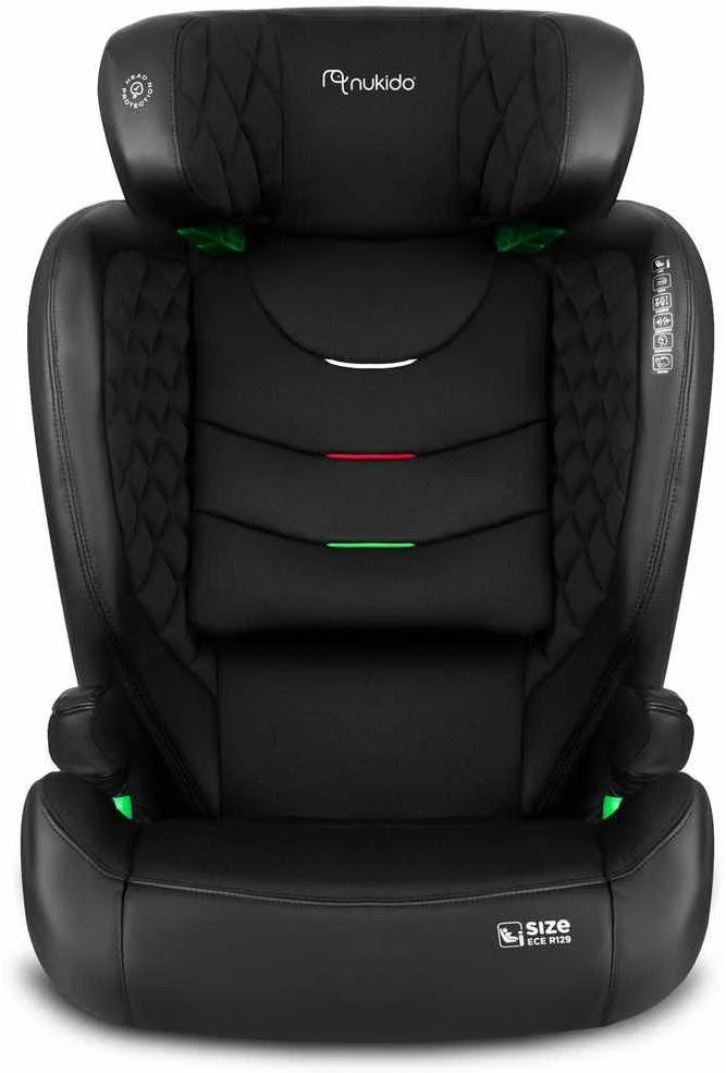 Automobilinė kėdutė Nukido Louis Soft juoda 15-36 kg ISOFIX