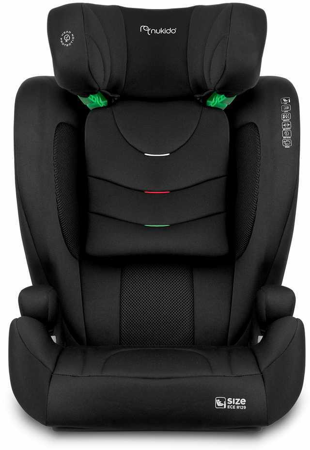 Automobilinė kėdutė Nukido Louis Soft juoda 15-36 kg ISOFIX
