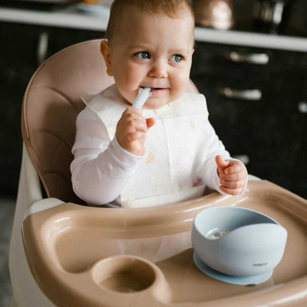 Baby Ono Babyono lėkštutė silikoninė neslystanti mėlyna 1481/01