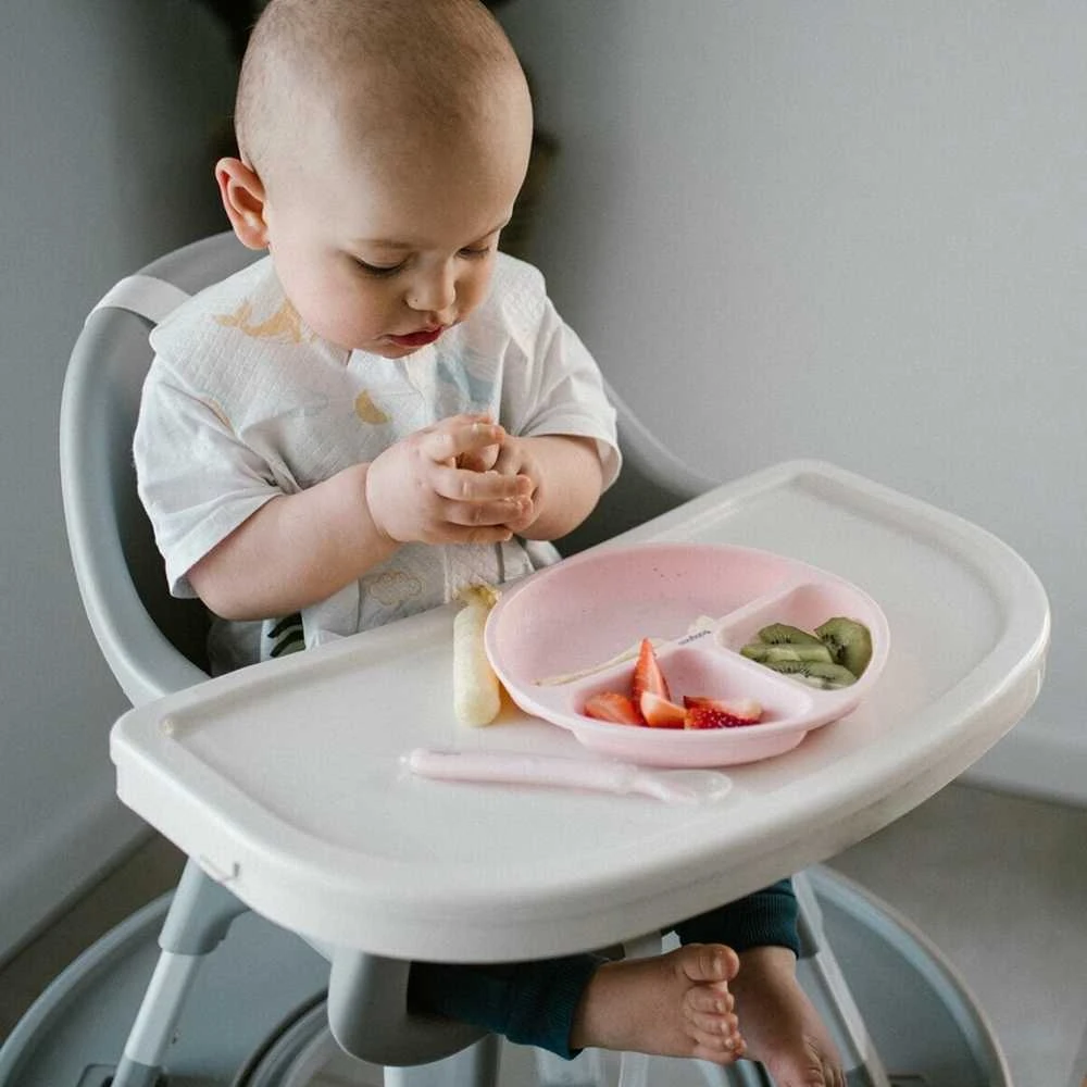 Baby Ono Babyono lėkštutė silikoninė neslystanti rožinė 1482/02