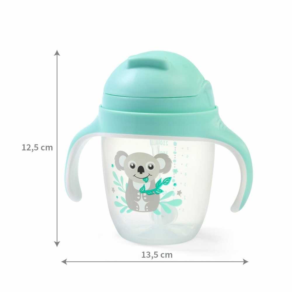 Baby Ono Babyono puodelis su šiaudeliu salotinis 1464/03