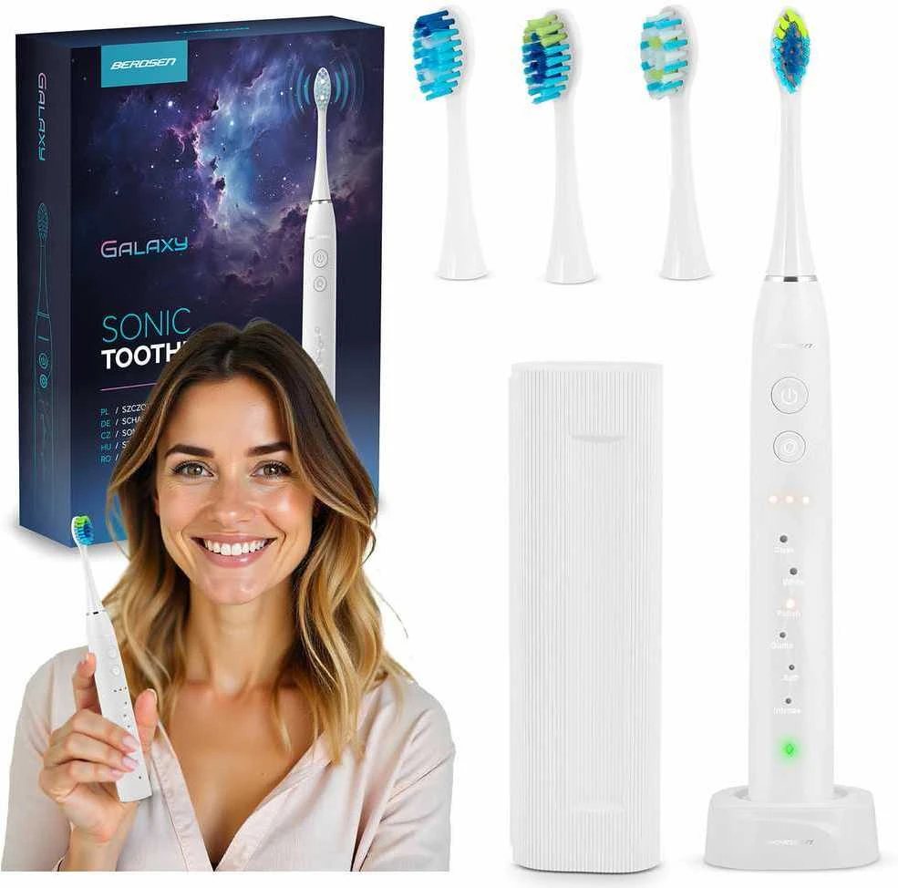 Berdsen Galaxy sonic dantų šepetėlis, baltas