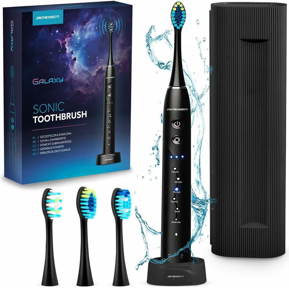 Berdsen Galaxy sonic dantų šepetėlis, juodas