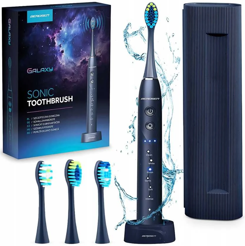 Berdsen Galaxy sonic dantų šepetėlis, tamsiai mėlynas
