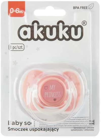 Čiulptukas Akuku 0-6 mėn. rožinis. A0587