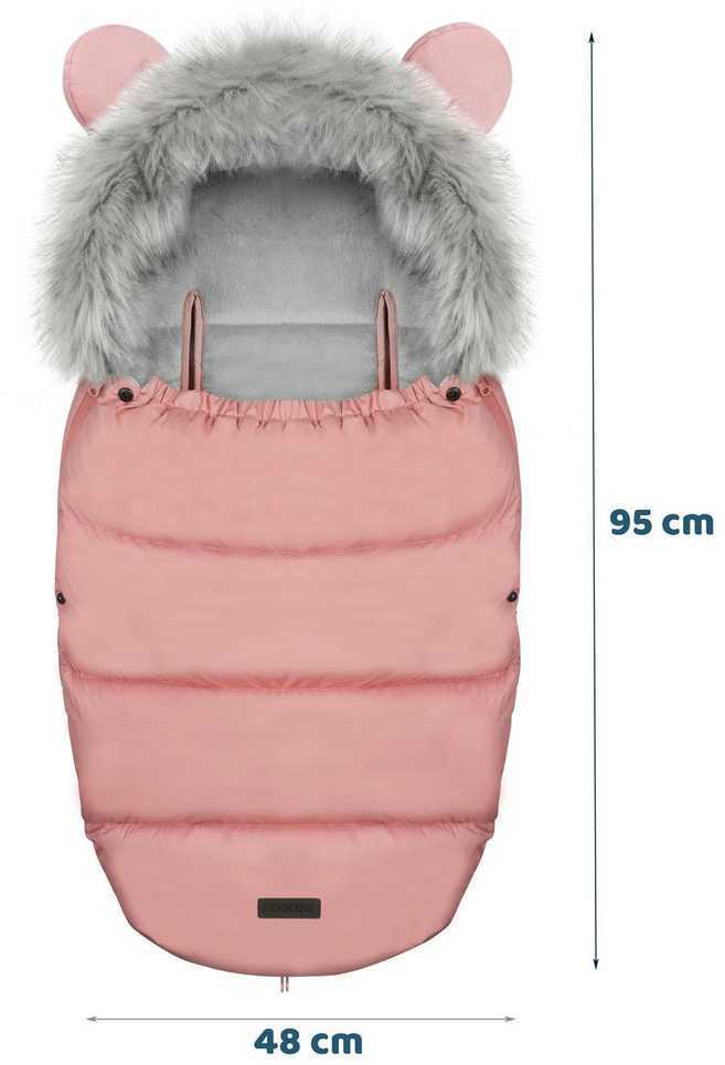 Elmi Ricokids miegmaišis vežimėliui ir rogutėms - rožinės spalvos