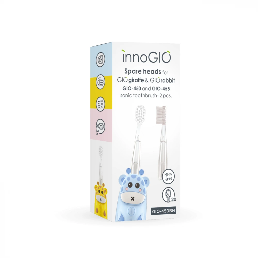 Dantų šepetėlis InnoGiO dantų šepetėlio galvutė bespalvė GIO-450BH