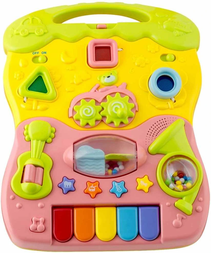 Lavinamasis stumdukas su pianinu 2in1 kūdikiams, Ricokids