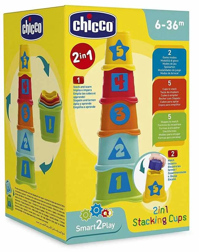CHICCO formelių piramidė „Du viename“, 6-36m