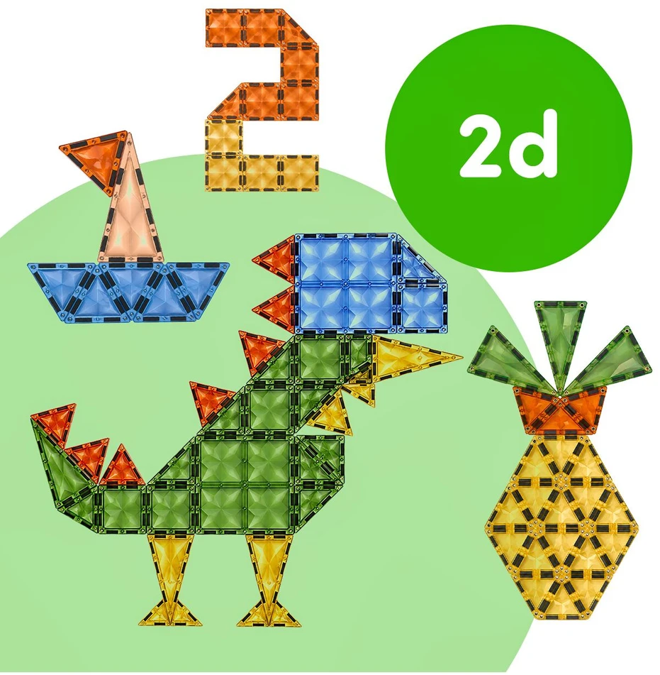 Malplay 3D Magnetinis konstruktorius 82 dalys Gyvūnai