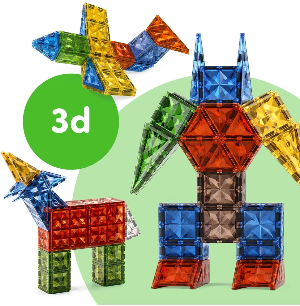 Malplay 3D Magnetinis konstruktorius 82 dalys Gyvūnai