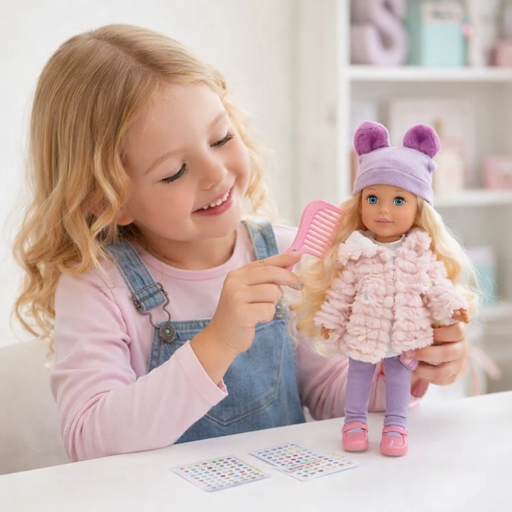 Malplay 40 cm lėlė „Vale Fashion“ su aksesuarais – stilinga žaislinė lėlė mergaitėms