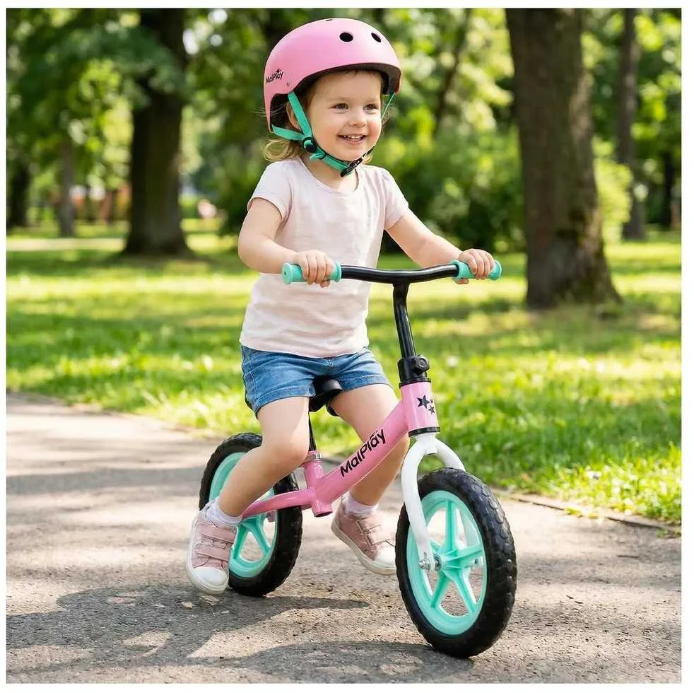 Malplay Balansinis dviratukas vaikams nuo 2 metų FLIKO, putplasčio ratukai 12", lengvas 1,8kg