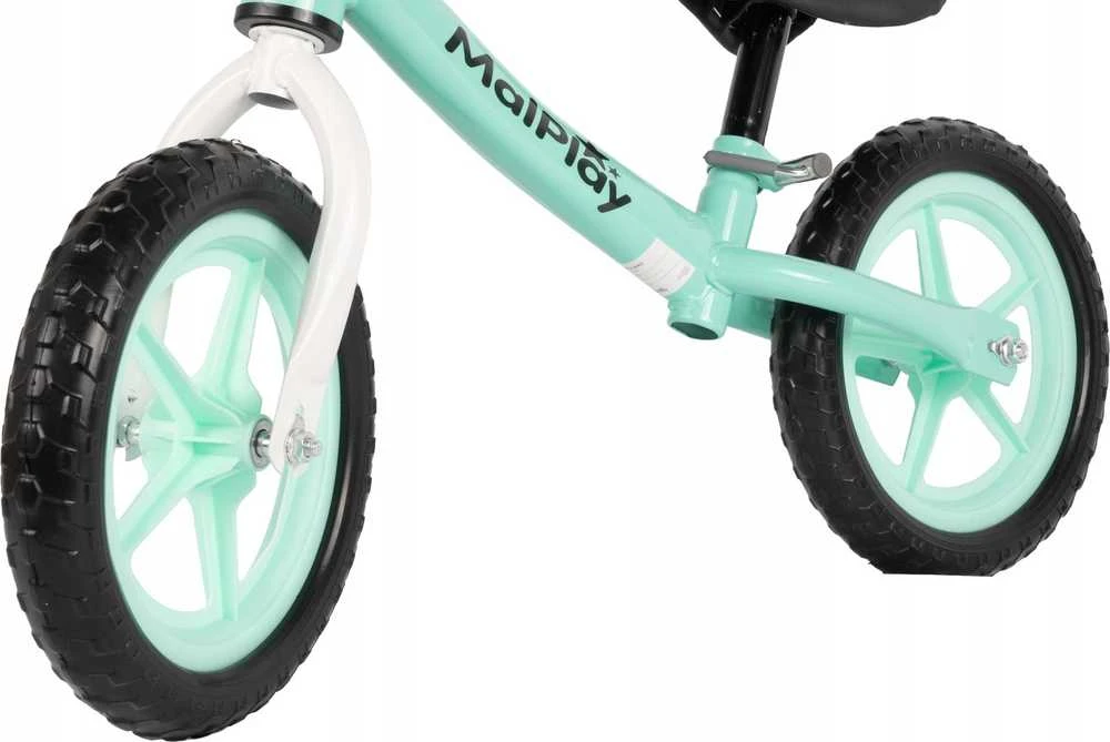 Malplay Balansinis dviratukas vaikams nuo 2 metų FLIKO, putplasčio ratukai 12", lengvas 1,8kg