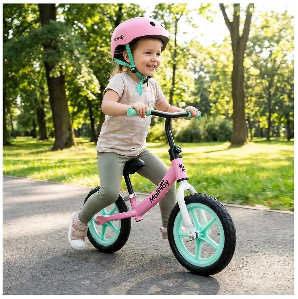 Malplay Balansinis dviratukas vaikams nuo 2 metų FLIKO, putplasčio ratukai 12", lengvas 1,8kg
