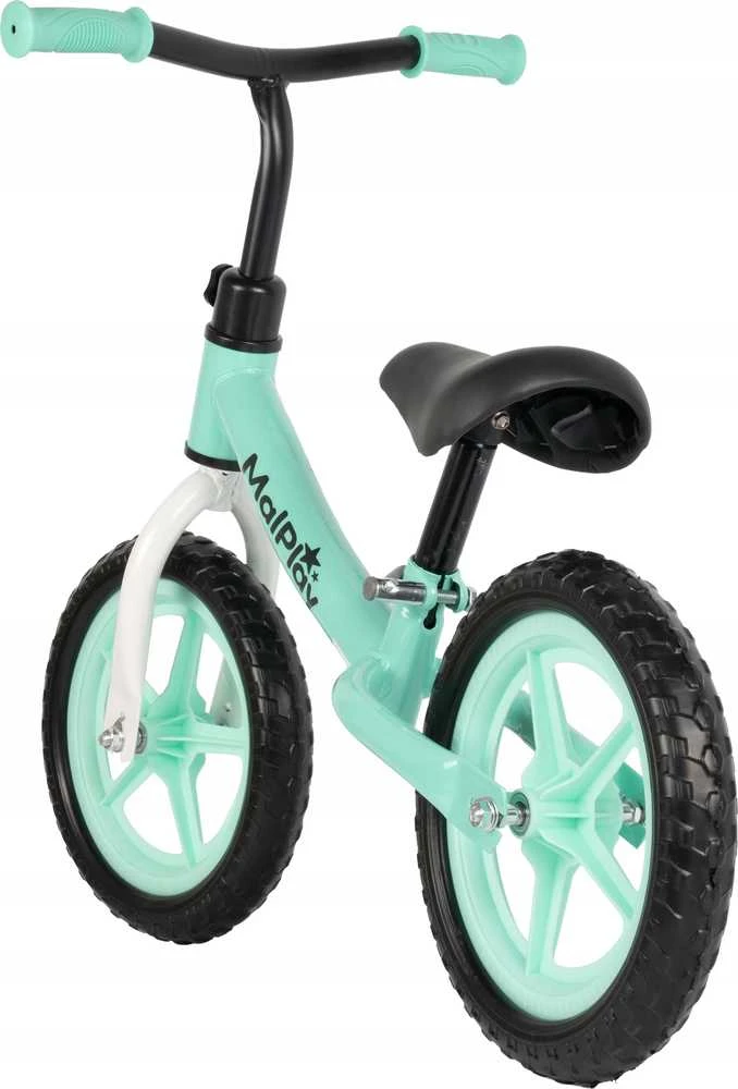Malplay Balansinis dviratukas vaikams nuo 2 metų FLIKO, putplasčio ratukai 12", lengvas 1,8kg