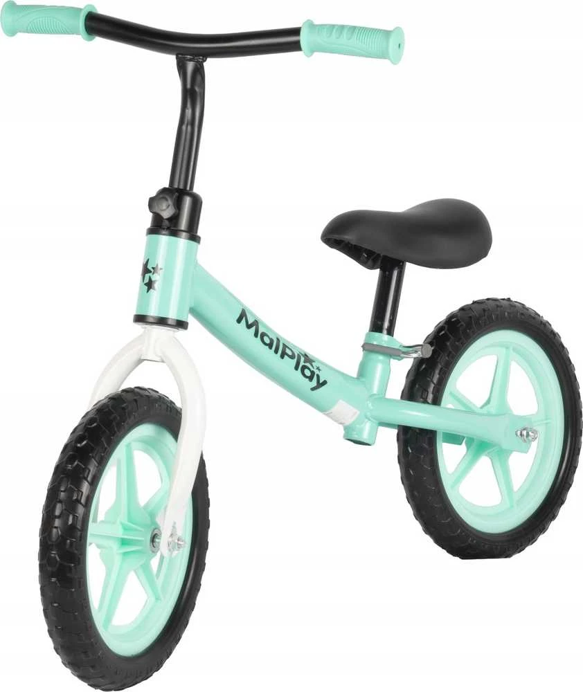 Malplay Balansinis dviratukas vaikams nuo 2 metų FLIKO, putplasčio ratukai 12", lengvas 1,8kg