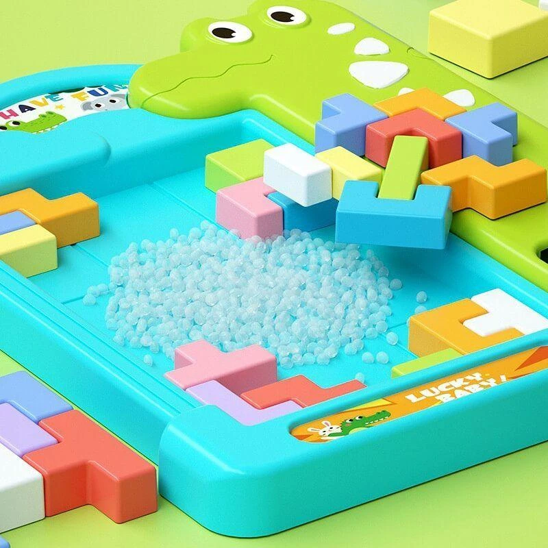 Malplay Blokelių dėlionė Tetris Krokodilas