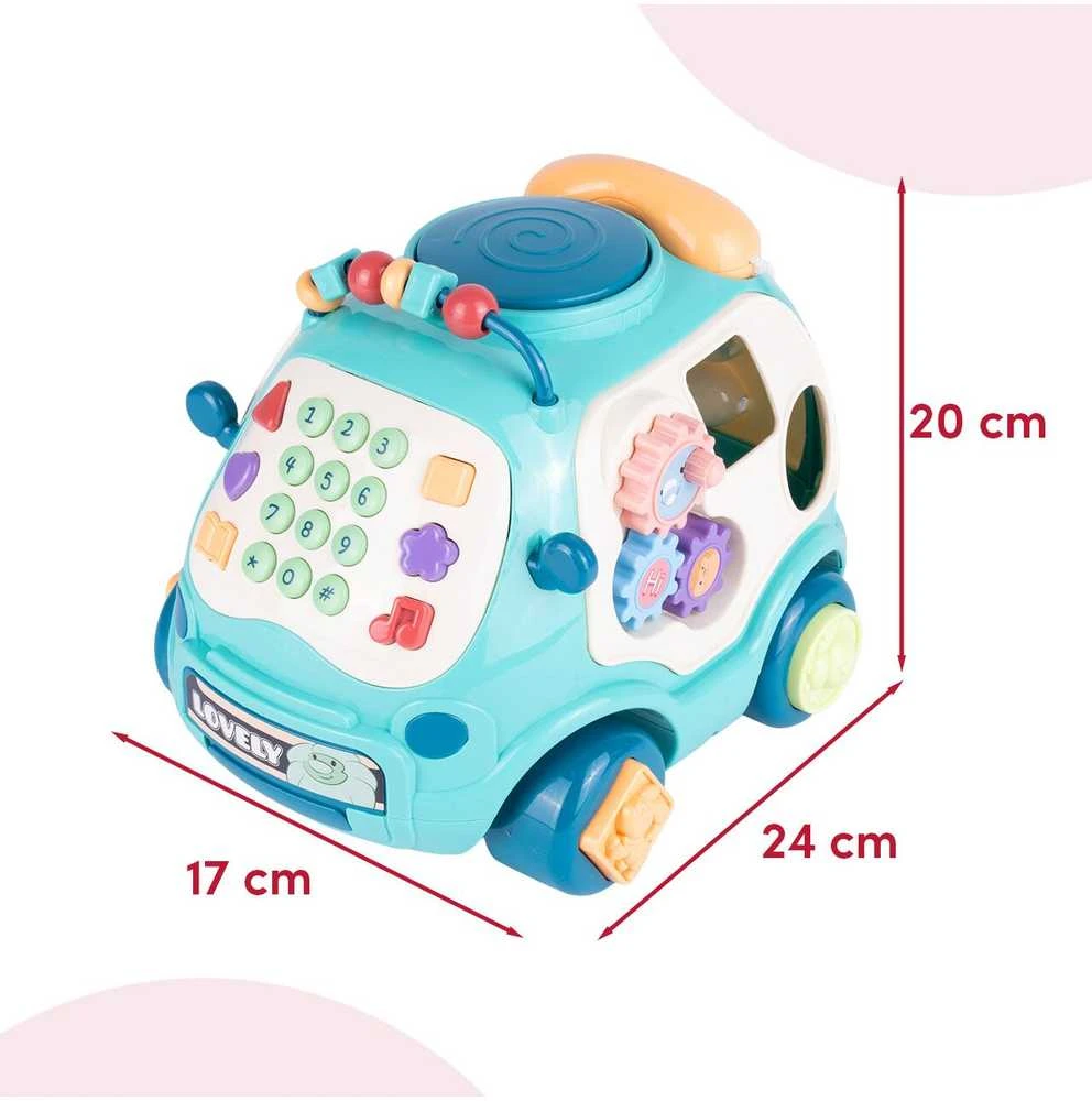Malplay Daugiafunkcis muzikinis žaislas- rūšiuoklis automobilis.