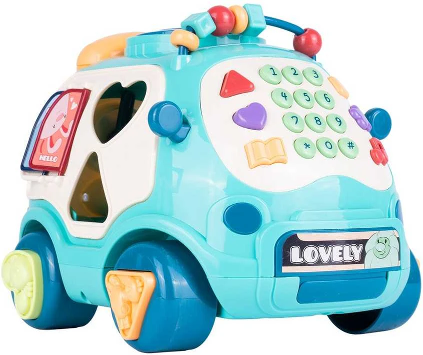 Malplay Daugiafunkcis muzikinis žaislas- rūšiuoklis automobilis.