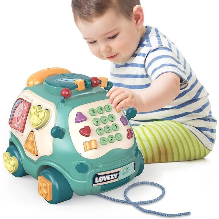 Malplay Daugiafunkcis muzikinis žaislas- rūšiuoklis automobilis.