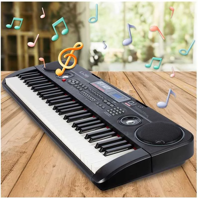 Malplay Didelis vaikiškas pianinas su mikrofonu, 61 klavišas