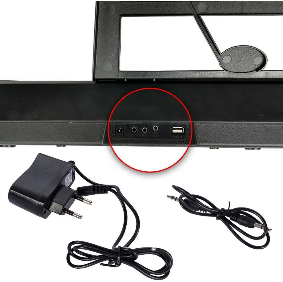 Malplay Didelis vaikiškas pianinas su mikrofonu, 61 klavišas
