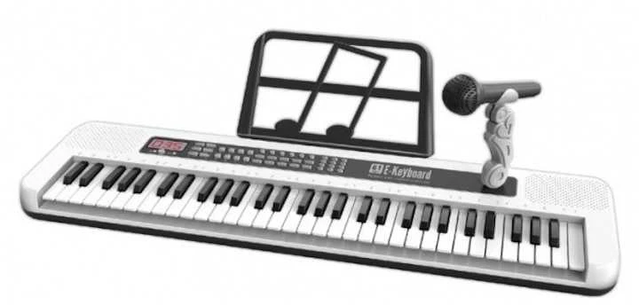 Malplay Didelis vaikiškas pianinas su mikrofonu, 61 klavišas