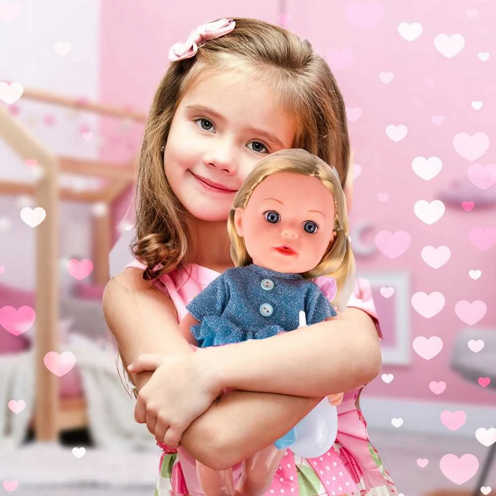 Malplay Interaktyvi lėlė kūdikis su priedais, 33cm