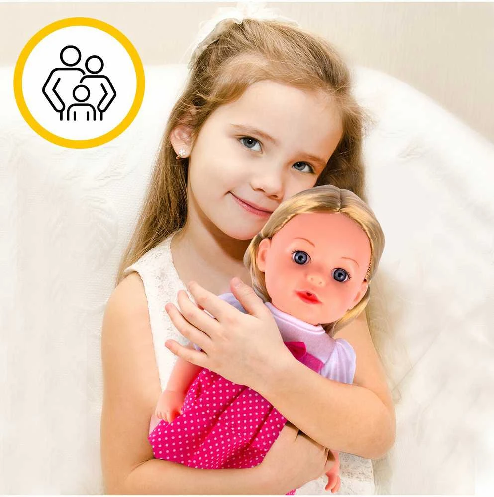 Malplay Interaktyvi lėlė kūdikis su priedais, 33 cm