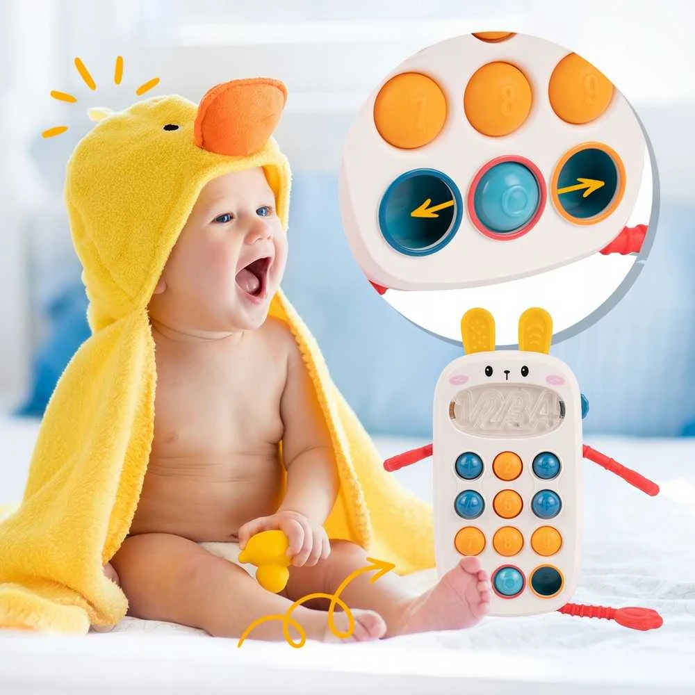 Malplay Interaktyvus jutiminis telefonas kūdikiams su garsu