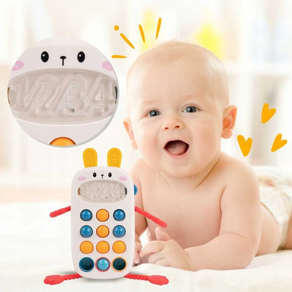 Malplay Interaktyvus jutiminis telefonas kūdikiams su garsu